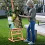 TANGKULA H-Frame Easel Wooden Height and Angle Adjustable Foldable Tilting Floor Studio Artist Easel Painting, Sketching, Display TANGKULA H-Frame Easel Wooden Height and Angle Adjustable Foldable Tilting Floor Studio Artist Easel Painting, Sketching, Display