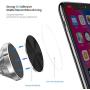 Car Phone Holder GPS Devices Adhesive Smartphones Iron Sticker Magnetic Car Mount Magnet Phone Holder Metal Plate Sticker Metal Plate Disk(Black)