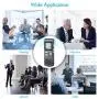 SONGLANG Digital Voice Recorder 8GB USB Voice Recorder with Double Microphone Metal Body A-B Repeat dictaphone Voice Recorder Mini Voice Recorder for Interview, Meetings, Class