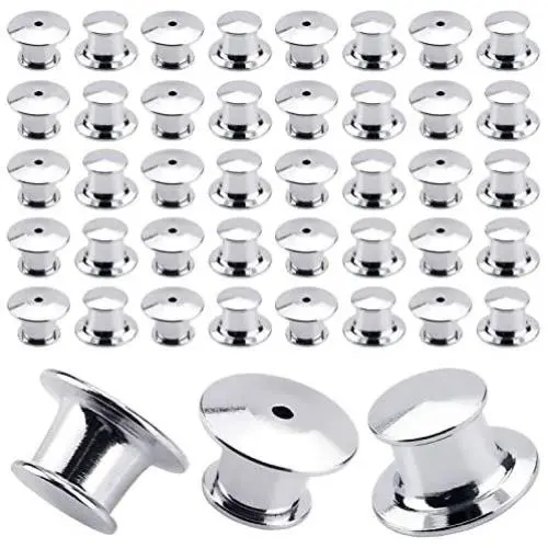 Onwon 60 Pieces Pin Backs Locking Bulk Metal Pin Keepers Locking Clasp, No Tool Required, Metal Locking Pin Backs, Metal Locking Pin Keepers (60) Onwon 60 Pieces Pin Backs Locking Bulk Metal Pin Keepers Locking Clasp, No Tool Required, Metal Locking Pin Backs, Metal Locking Pin Keepers (60)