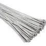 HS Metal Zip Ties Stainless Steel Ties 11.8 Inch (100 Pack) Extra Heavy Duty Self-Locking Strap Ties 225 Lbs Perfect for Juncture,Fence,Automotive HS Metal Zip Ties Stainless Steel Ties 11.8 Inch (100 Pack) Extra Heavy Duty Self-Locking Strap Ties 225 Lbs Perfect for Juncture,Fence,Automotive