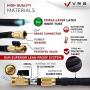 Very Right Stuff Expandable Garden Hose 50ft - Superior 3750D Fabric, 3-Layers Natural Latex Tube & Premium Brass Connectors - Zinc Spray Nozzle & Metal Holder - Lightweight & Flexible Watering Kit