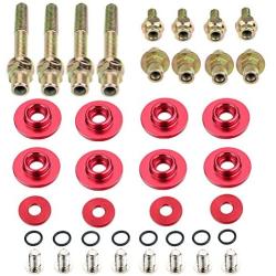 Dewhel B-SERIES B16 B17 B18 VTEC LOW-PROFILE SLIM VALVE COVER HARDWARE WASHER BOLT Color Red