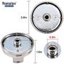 DG64-00473A Burner Dial Knob (Upgrade&Durable) with Metal Ring for Samsung Range Oven Replaces DG64-00347A,AP5917439, PS9606608 by Romalon