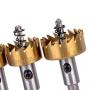Rocaris 5 Pack High Speed Steel HSS Drill Bit Hole Saw Set Stainless Steel Metal Alloy Kit 16mm/18mm/20mm/25mm/30mm- Pack of 5