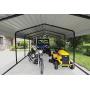 Arrow 12 x 20 x 7 29-Gauge Carport with Galvanized Steel Roof Panels