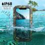 Beasyjoy iPhone 11 Case Waterproof Metal Case Heavy Duty Built-in Screen Full Body Protective Shockproof Dustproof Military Grade Rugged Defender Case Outdoor Case (Camo)