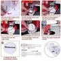 Seeutek Button Maker Machine Button Badge Maker 1 inch 25mm with 500 Pcs Button Parts and 1 inch 25mm Circle Cutter