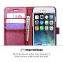 OCASE iPhone 6S Case [Free Screen Protector Included] Leather Wallet Flip Case for iPhone 6 / 6S Devices - Burgundy