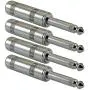 GLS Audio 1/4'' Plugs for Speaker Cables, Patch Cables, Snakes - TS Male Mono 1/4 Inch Phono 6.3mm Phone Plug Bulk - 4 Pack GLS Audio 1/4'' Plugs for Speaker Cables, Patch Cables, Snakes - TS Male Mono 1/4 Inch Phono 6.3mm Phone Plug Bulk - 4 Pack
