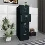 Scranton & Co 4 Drawer 22'' Deep Letter File Cabinet in Black, Fully Assembled Scranton & Co 4 Drawer 22'' Deep Letter File Cabinet in Black, Fully Assembled
