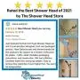 All Metal Hand Held Shower Head with Hose and Holder, Polished Chrome | 2.5 GPM Rainfall Flow with Removable Restrictor | 4'' Handheld Showerhead, 72 Inch Long Flexible Hose, Adjustable Bracket