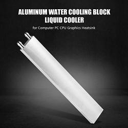 PUSOKEI Silver Aluminium Water Cooling Block 2404012mm Liquid Water Cooler Heat for Computer PC CPU Graphics Heatsink Radiator