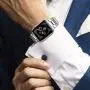 T-ENGINE Metal Band Compatible with Apple Watch SE Series 6 5 4 3 2/1, Upgraded Ultra Thin Band for 42mm 44mm Silver