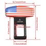 DGZZI Car Seat Belt Clip 2PCS Vehicle Mounted Car Safety Seat Belt Buckles With National Flag Car Metal Seat Belt Plug