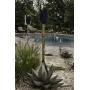 Desert Steel Blue Agave – Metal Cactus Torch – Large