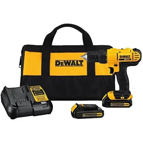 DEWALT 20V MAX Cordless Drill / Driver Kit, Compact, 1/2-Inch (DCD771C2) DEWALT 20V MAX Cordless Drill / Driver Kit, Compact, 1/2-Inch (DCD771C2)