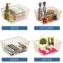 Metal Wire Storage Basket iSPECLE Freezer Baskets Storage Organizer Bins with Handles for Kitchen, Pantry, Closet, Laundry Room, Cabinets, Garage 4 Pack Rose Gold Metal Wire Storage Basket iSPECLE Freezer Baskets Storage Organizer Bins with Handles for Kitchen, Pantry, Closet, Laundry Room, Cabinets, Garage 4 Pack Rose Gold