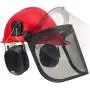 NoCry 6-in-1 Industrial Forestry Safety Helmet and Hearing Protection System with Two Protective Visors NoCry 6-in-1 Industrial Forestry Safety Helmet and Hearing Protection System with Two Protective Visors