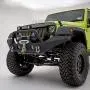 Restyling Factory -Full Width Front Bumper With Fog Lights Hole and Winch Plate Built In -Textured Black for 07-18 Wrangler JK Restyling Factory -Full Width Front Bumper With Fog Lights Hole and Winch Plate Built In -Textured Black for 07-18 Wrangler JK
