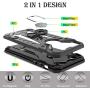 iPhone 7 case | iPhone 8 case | Metal 360 Degree Ring Kickstand | Atump Military Grade 15ft. Drop Shockproof Tested Protective case | Car Mount Phone case for iPhone 7 and iPhone 8 Gray