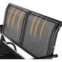 Esright 2 Seats Outdoor Swing Glider Loveseat Chair with Powder Coated Steel Frame, Garden Rocking Seating, Patio Bench for 2 Person, Black