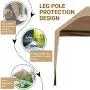 Abba Patio 10 x 20-Feet Carport Replacement Top Canopy Cover for Garage Shelter with Fabric Pole Skirts and Ball Bungees, Beige (Frame Not Included) Abba Patio 10 x 20-Feet Carport Replacement Top Canopy Cover for Garage Shelter with Fabric Pole Skirts and Ball Bungees, Beige (Frame Not Included)