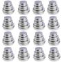 LJY 48 Pieces Round Aluminum Cans Screw Lid Metal Tins Jars Empty Slip Slide Containers (Mixed Sizes)