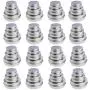 LJY 48 Pieces Round Aluminum Cans Screw Lid Metal Tins Jars Empty Slip Slide Containers (Mixed Sizes)