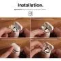 elago AirPods 2 Dust Guard (Gold, 1 Set) Dust-Proof Metal Cover, Luxurious Finish, Must Watch Installation Video - Compatible with Apple AirPods 2 Wireless Charging Case[US Patent Registered]