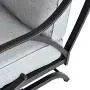 Top Space Rocking Motion Patio Chair Outdoor Deep Seating Club Chair Metal Furniture Set with Soft Cushion Sturdy Metal Frame Furniture for Garden Yard Lawn Poolside (1PCS, Grey) Top Space Rocking Motion Patio Chair Outdoor Deep Seating Club Chair Metal Furniture Set with Soft Cushion Sturdy Metal Frame Furniture for Garden Yard Lawn Poolside (1PCS, Grey)