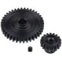 Hobbypark 1 Set Metal Diff Main Gear 38T & Motor Gear 17T for RC 1/18 WLtoys A949 A959 A949 A959 A969 A979 RC Car Buggy Upgrade Parts