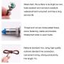 smseace 2PCS Green DC/AC12V-24V Energy Saving 5/16‘’ Indicator Light Mounting Hole 8mm with 1M Cable Length Metal Waterproof LED Indicator Light DQ-8-G-1M