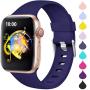 Haveda Compatible for Apple Watch SE Series 6 40mm Band, iWatch 38mm Bands Womens for Apple Watch, iwatch Series 5 4 3 2 1 Men, Durable Sweat Waterproof Band for Apple 6 Watch, Navy 38mm/40mm S/M