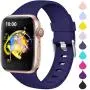 Haveda Compatible for Apple Watch SE Series 6 40mm Band, iWatch 38mm Bands Womens for Apple Watch, iwatch Series 5 4 3 2 1 Men, Durable Sweat Waterproof Band for Apple 6 Watch, Navy 38mm/40mm S/M Haveda Compatible for Apple Watch SE Series 6 40mm Band, iWatch 38mm Bands Womens for Apple Watch, iwatch Series 5 4 3 2 1 Men, Durable Sweat Waterproof Band for Apple 6 Watch, Navy 38mm/40mm S/M