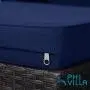 PHI VILLA Outdoor Sectional Rattan Sofa - Wicker Patio Furniture Set (Blue) PHI VILLA Outdoor Sectional Rattan Sofa - Wicker Patio Furniture Set (Blue)