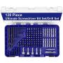 PLATINUMEDGE 120 Pieces Screwdriver Bits and Drill Bits Set, Drilling and Driving Kit for Wood, Plastic, Metal, and Masonry Work