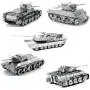 fascinations Metal Earth Tanks 3D Metal Model Kits - M1 Abrams - Tiger 1 - T-34 - Chi-Ha - Sherman - Set of 5 fascinations Metal Earth Tanks 3D Metal Model Kits - M1 Abrams - Tiger 1 - T-34 - Chi-Ha - Sherman - Set of 5