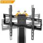 Universal Swivel Table top TV Stand with Mount for 27 30 32 37 40 42 47 50 55 LCD LED Plasma Flat Screens, Height Adjustable TV Base Replacement,Tempered Glass Base,Holds up to 88lbs