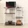 sogesfurniture 3-Tier Kitchen Bakers Rack Utility Shelf Microwave Stand with Storage and Drawer Storage Cart Workstation Shelf,Black BHUS-W5S-BK sogesfurniture 3-Tier Kitchen Bakers Rack Utility Shelf Microwave Stand with Storage and Drawer Storage Cart Workstation Shelf,Black BHUS-W5S-BK
