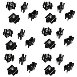 Only Hangers Gridwall Joining Clip Connectors for Grid Panels - Pack of 24 - Black Color