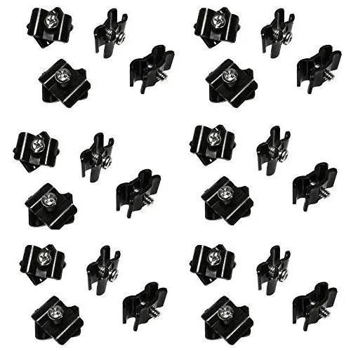 Only Hangers Gridwall Joining Clip Connectors for Grid Panels - Pack of 24 - Black Color Only Hangers Gridwall Joining Clip Connectors for Grid Panels - Pack of 24 - Black Color