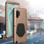 Feitenn Galaxy Note 10 Plus Case Metal, Note 10 Plus 5G Case Heavy Duty, Gorilla Glass Cover Armor Aluminum Bumper Military Shockproof Defender for Samsung Galaxy Note 10 Plus/Note 10+ 5G - Gold