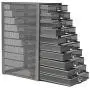 Mind Reader 10CABMESH-SIL Storage Organizer, Heavy Duty Multi-Purpose, Silver 10 Drawer Mind Reader 10CABMESH-SIL Storage Organizer, Heavy Duty Multi-Purpose, Silver 10 Drawer