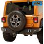 EAG Full Width Rear Bumper with Parking Sensor Mount Bracket and D-Ring Fit for 18-21 Wrangler JL