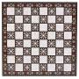 GiftHome Medieval British Army Antique Copper Metal Chess Set for Adults, Handmade Pieces and Mosaic Design Wooden Chess Board King 2.75 inc