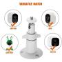 Woapech Security Camera Wall Mount(3 Pack, Metal), Adjustable Indoor/Outdoor Mount for Arlo, Arlo Pro, CCTV Camera and Other Compatible Models (White)