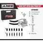 ARES 10005 - Metal Hole Punch Set - 3/32-Inch to 9/32-Inch Punches and Dies Included - For Aluminum, Brass, and Steel Sheet Metal and More