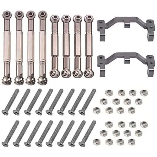 Mirthobby Metal Pull Rod Steering Servo Link Linkages Arm Tie Rod Ends with Pull Rod Base Seat Fixed Mount for WPL B1 B14 B-16 C-14 C-14K C-24 C-24K 1/16 RC Car Truck Crawler Mirthobby Metal Pull Rod Steering Servo Link Linkages Arm Tie Rod Ends with Pull Rod Base Seat Fixed Mount for WPL B1 B14 B-16 C-14 C-14K C-24 C-24K 1/16 RC Car Truck Crawler