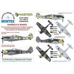 Montex KAM 1:32 Fw-190 F-8 #3 for Hasegawa Mask + Metal Part #KAM32084